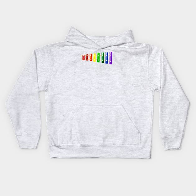 Xylophone Kids Hoodie by melissamiddle